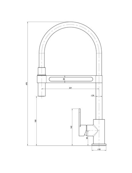 Купить Смеситель Lemark Soul LM6006C для кухни (lm6006c) по цене 10600 руб., в Санкт-Петебруге в интернет магазине 100-Систем, а также дургие товары LEMARK из раздела Рычажные смесители и Смесители для кухни