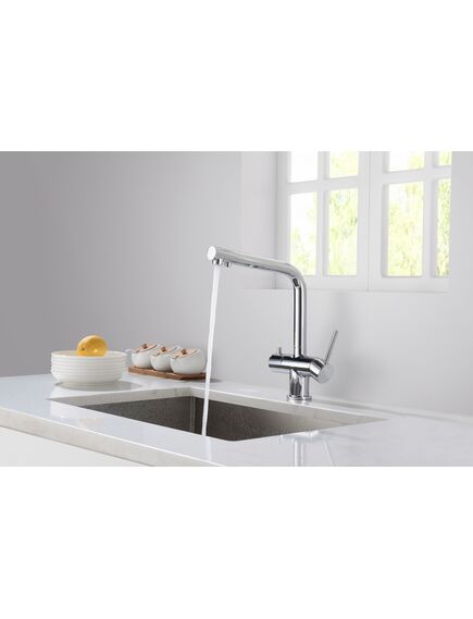 Купить Смеситель для кухни Timo Saona 2396/00F хром (2396/00f) по цене 25091 руб., в Санкт-Петебруге в интернет магазине 100-Систем, а также дургие товары TIMO из раздела Смесители с подключением фильтра и Смесители для кухни