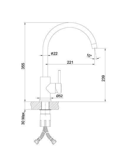 Купить Смеситель Lemark Expert LM5078S для кухни (lm5078s) по цене 11350 руб., в Санкт-Петебруге в интернет магазине 100-Систем, а также дургие товары LEMARK из раздела Рычажные смесители и Смесители для кухни