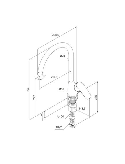 Купить Смеситель для кухни, черный матовый, Rora, Milardo, RORBL0JM05 (rorbl0jm05) по цене 5890 руб., в Санкт-Петебруге в интернет магазине 100-Систем, а также дургие товары MILARDO из раздела Рычажные смесители и Смесители для кухни