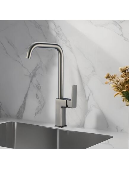 Купить Смеситель для кухни GUN METAL NARCIS, NAR06-150GM-25432 (nar06-150gm-25432) по цене 5990 руб., в Санкт-Петебруге в интернет магазине 100-Систем, а также дургие товары Wesnaart из раздела Рычажные смесители и Смесители для кухни