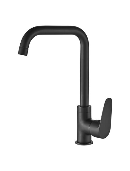 Купить Смеситель для кухни черный NOVA, NOV03-150Black (nov03-150black) по цене 3790 руб., в Санкт-Петебруге в интернет магазине 100-Систем, а также дургие товары Wesnaart из раздела Рычажные смесители и Смесители для кухни