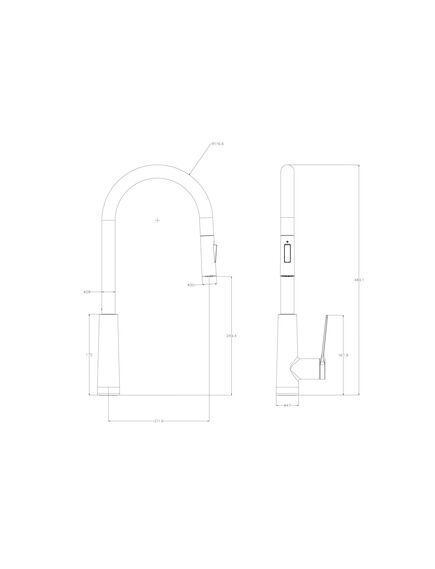 Купить Смеситель для кухни с выдвижным изливом WONZON & WOGHAND, Черный матовый (WW-A20782-MB) (ww-a20782-mb) по цене 19144 руб., в Санкт-Петебруге в интернет магазине 100-Систем, а также дургие товары WONZON & WOGHAND из раздела Рычажные смесители и Смесители для кухни
