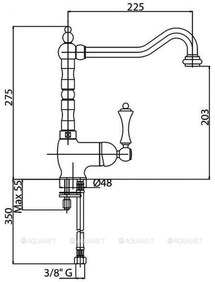 Купить Смеситель Cezares Margot MARGOT-LLM2-01-Bi для кухонной мойки (margot-llm2-01-bi) по цене 31890 руб., в Санкт-Петебруге в интернет магазине 100-Систем, а также дургие товары CEZARES из раздела Рычажные смесители и Смесители для кухни