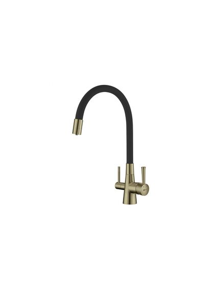 Купить Смеситель Lemark Comfort LM3075B для кухни  с подключением к фильтру с питьевой водой (lm3075b) по цене 16890 руб., в Санкт-Петебруге в интернет магазине 100-Систем, а также дургие товары LEMARK из раздела Смесители с подключением фильтра и Смесители для кухни