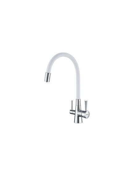 Купить Смеситель Lemark Comfort LM3075C-White для кухни  с подключением к фильтру с питьевой водой (lm3075c-white) по цене 16730 руб., в Санкт-Петебруге в интернет магазине 100-Систем, а также дургие товары LEMARK из раздела Смесители с подключением фильтра и Смесители для кухни