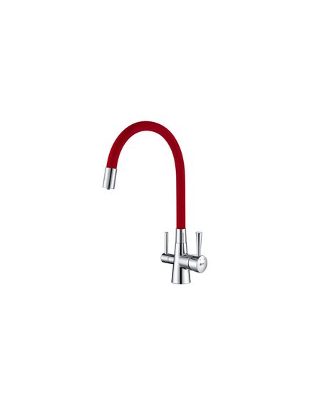 Купить Смеситель Lemark Comfort LM3075C-Red для кухни  с подключением к фильтру с питьевой водой (lm3075c-red) по цене 6600 руб., в Санкт-Петебруге в интернет магазине 100-Систем, а также дургие товары LEMARK из раздела Смесители с подключением фильтра и Смесители для кухни