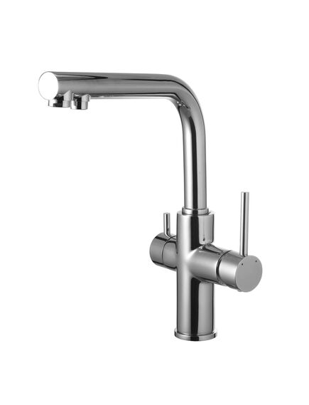 Купить Смеситель Lemark Comfort LM3060C для кухни с подключением к фильтру с питьевой водой (lm3060c) по цене 20810 руб., в Санкт-Петебруге в интернет магазине 100-Систем, а также дургие товары LEMARK из раздела Смесители с подключением фильтра и Смесители для кухни