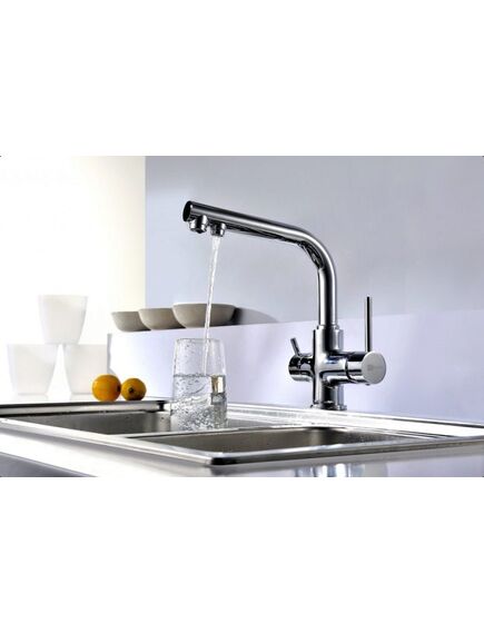Купить Смеситель Lemark Comfort LM3061C для кухни  с подключением к фильтру с питьевой водой (lm3061c) по цене 13690 руб., в Санкт-Петебруге в интернет магазине 100-Систем, а также дургие товары LEMARK из раздела Смесители с подключением фильтра и Смесители для кухни
