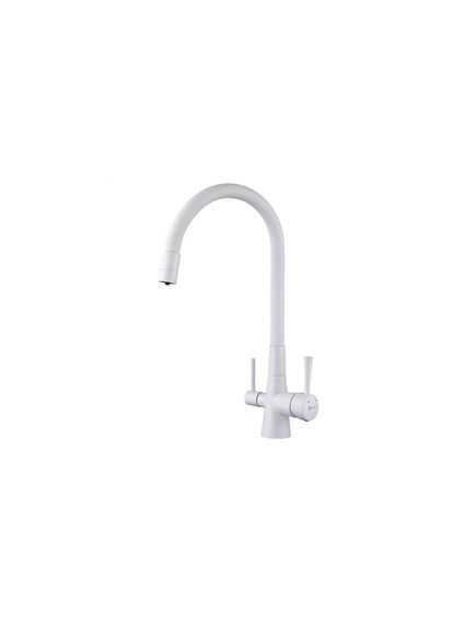 Купить Смеситель Lemark Comfort LM3075W для кухни  с подключением к фильтру с питьевой водой (lm3075w) по цене 17860 руб., в Санкт-Петебруге в интернет магазине 100-Систем, а также дургие товары LEMARK из раздела Смесители с подключением фильтра и Смесители для кухни