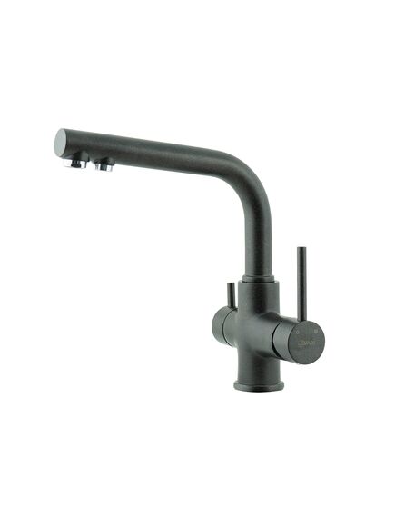 Купить Смеситель для кухни Lemark COMFORT LM3061 с подключением к фильтру питьевой воды, цвет: антрацит (lm3061pan) по цене 22370 руб., в Санкт-Петебруге в интернет магазине 100-Систем, а также дургие товары LEMARK из раздела Смесители с подключением фильтра и Смесители для кухни