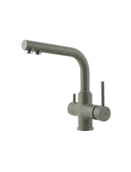 Купить Смеситель для кухни Lemark COMFORT LM3061 с подключением к фильтру питьевой воды, цвет: серый шёлк (lm3061pgs) по цене 22370 руб., в Санкт-Петебруге в интернет магазине 100-Систем, а также дургие товары LEMARK из раздела Смесители с подключением фильтра и Смесители для кухни