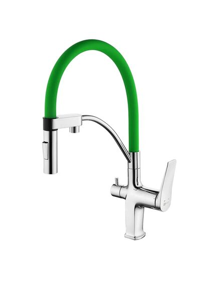 Купить Смеситель Lemark Comfort LM3074C-Green для кухни с подключением к фильтру с питьевой водой (lm3074c-green) по цене 9350 руб., в Санкт-Петебруге в интернет магазине 100-Систем, а также дургие товары LEMARK из раздела Смесители с подключением фильтра и Смесители для кухни