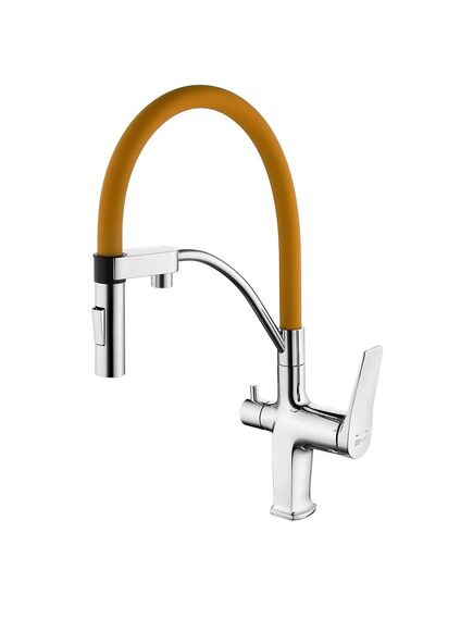 Купить Смеситель Lemark Comfort LM3074C-Orange для кухни с подключением к фильтру с питьевой водой (lm3074c-orange) по цене 9240 руб., в Санкт-Петебруге в интернет магазине 100-Систем, а также дургие товары LEMARK из раздела Смесители с подключением фильтра и Смесители для кухни