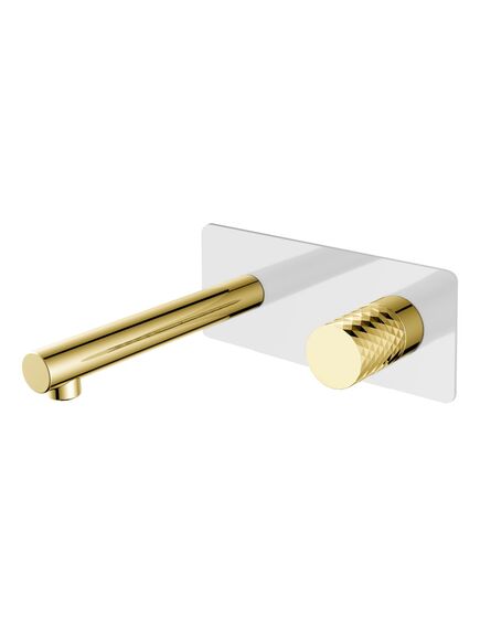 Купить Смеситель STICK из стены WHITE DIAMOND GOLD (125-WG) по цене 24048 руб., в Санкт-Петебруге в интернет магазине 100-Систем, а также дургие товары BOHEME из раздела Встраиваемые настенные смесители для раковины и Смесители для раковины