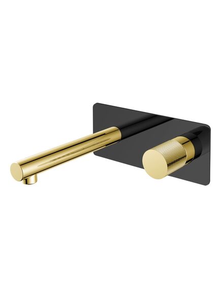 Купить Смеситель STICK из стены BLACK TOUCH GOLD (125-bg.2) по цене 24048 руб., в Санкт-Петебруге в интернет магазине 100-Систем, а также дургие товары BOHEME из раздела Встраиваемые настенные смесители для раковины и Смесители для раковины