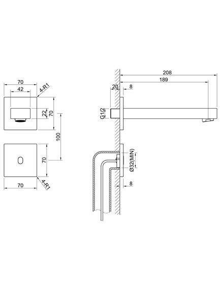 Купить Смеситель для раковины встроенный, сенсорный Timo Selene 2073/17SM золото матовое (2073/17sm) по цене 38201 руб., в Санкт-Петебруге в интернет магазине 100-Систем, а также дургие товары TIMO из раздела Встраиваемые настенные смесители для раковины и Смесители для раковины