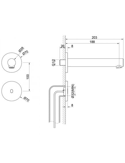 Купить Смеситель Timo Saona 2373/00SM сенсорный для раковины скрытого монтажа, хром (2373/00sm) по цене 28438 руб., в Санкт-Петебруге в интернет магазине 100-Систем, а также дургие товары TIMO из раздела Встраиваемые настенные смесители для раковины и Смесители для раковины