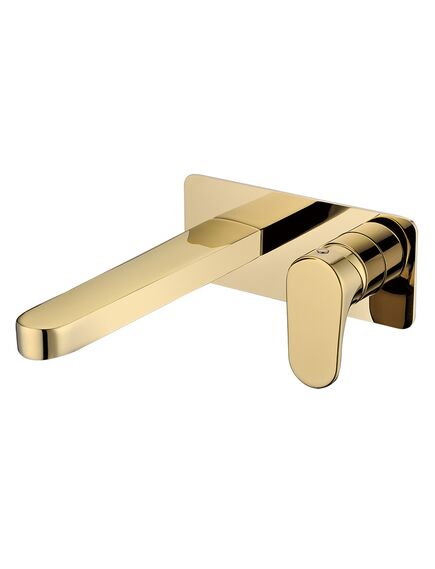 Купить BOHEME Смеситель для умывальника из стены SPECTRE Gold 455-G (455-g) по цене 31912 руб., в Санкт-Петебруге в интернет магазине 100-Систем, а также дургие товары BOHEME из раздела Встраиваемые настенные смесители для раковины и Смесители для раковины
