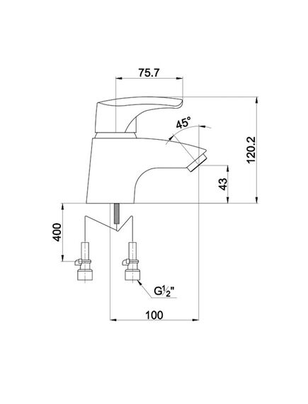 Купить Смеситель Timo Uta 0091F (0091f chrome) по цене 3200 руб., в Санкт-Петебруге в интернет магазине 100-Систем, а также дургие товары TIMO из раздела Рычажные смесители и Смесители для раковины