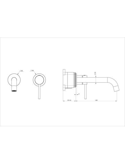Купить Смеситель для раковины встраиваемый WONZON & WOGHAND STICK, Черный матовый (WW-88869017-MB) (ww-88869017-mb) по цене 23596 руб., в Санкт-Петебруге в интернет магазине 100-Систем, а также дургие товары WONZON & WOGHAND из раздела Встраиваемые настенные смесители для раковины и Смесители для раковины