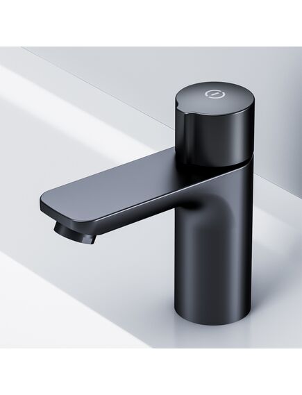 Купить смеситель AM.PM X-Joy TouchReel д/умывальника F85A02522 чёрный (f85a02522) по цене 6390 руб., в Санкт-Петебруге в интернет магазине 100-Систем, а также дургие товары AM.PM из раздела Кнопочные смесители и Смесители для раковины