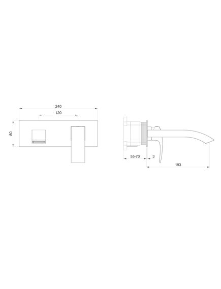 Купить Смеситель для раковины встраиваемый WONZON & WOGHAND FIT, Хром (WW-88869009-CR) (ww-88869009-cr) по цене 23276 руб., в Санкт-Петебруге в интернет магазине 100-Систем, а также дургие товары WONZON & WOGHAND из раздела Встраиваемые настенные смесители для раковины и Смесители для раковины