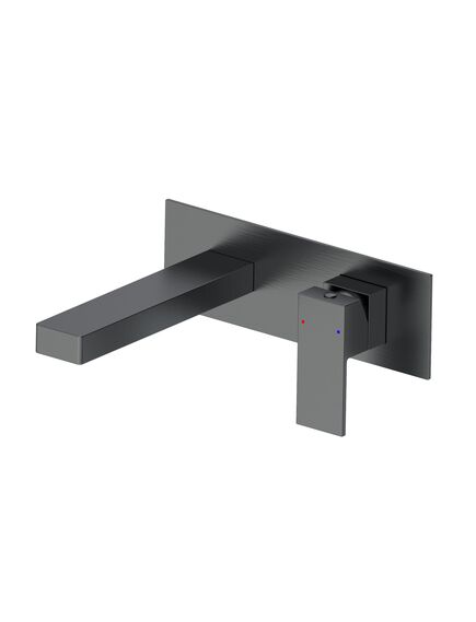 Купить Смеситель для раковины встраиваемый WONZON & WOGHAND CUBE, Темный графит (WW-88869016-BGM) (ww-88869016-bgm) по цене 26918 руб., в Санкт-Петебруге в интернет магазине 100-Систем, а также дургие товары WONZON & WOGHAND из раздела Встраиваемые настенные смесители для раковины и Смесители для раковины