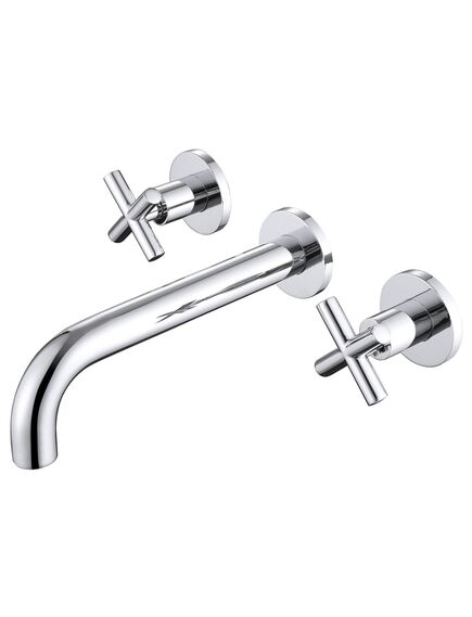 Купить Смеситель ABBER Wasser Kreis AF81121 для раковины скрытого монтажа, хром (af81121) по цене 14000 руб., в Санкт-Петебруге в интернет магазине 100-Систем, а также дургие товары ABBER из раздела Встраиваемые настенные смесители для раковины и Смесители для раковины