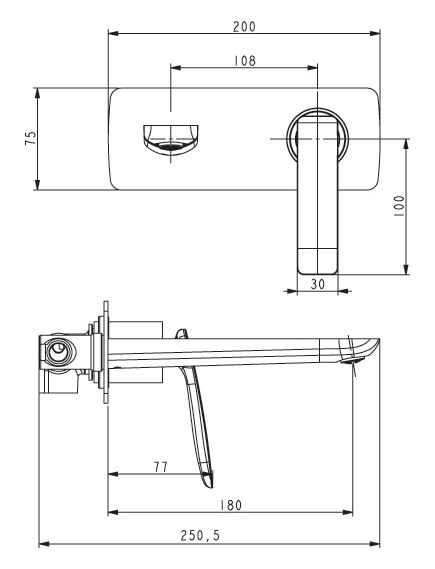 Купить Смеситель для раковины Timo Helmi 4071/00-16SM Хром Белый (4071/00-16SM) по цене 27873 руб., в Санкт-Петебруге в интернет магазине 100-Систем, а также дургие товары TIMO из раздела Встраиваемые настенные смесители для раковины и Смесители для раковины