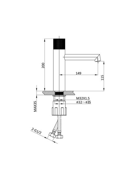 Купить Смеситель для раковины Desire VBF-1D3GM, вороненая сталь, , шт (VBF-1D3GM) по цене 9965.5 руб., в Санкт-Петебруге в интернет магазине 100-Систем, а также дургие товары Vincea из раздела Кнопочные смесители и Смесители для раковины