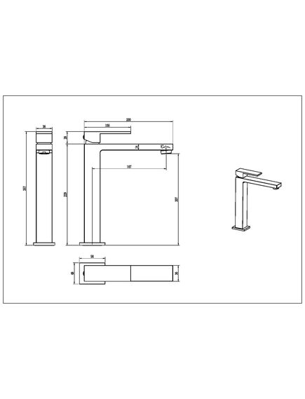 Купить Смеситель для умывальника высокий Qubic Matt Gold (472-mg) по цене 26789 руб., в Санкт-Петебруге в интернет магазине 100-Систем, а также дургие товары BOHEME из раздела Рычажные смесители и Смесители для раковины