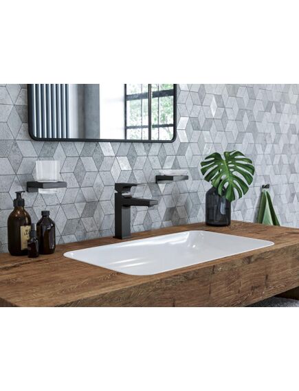 Купить HG Metropol, смес. 32507 для рак., 110мм, Push-Open,  мат/черный (32507670) по цене 46902 руб., в Санкт-Петебруге в интернет магазине 100-Систем, а также дургие товары HANSGROHE из раздела Рычажные смесители и Смесители для раковины