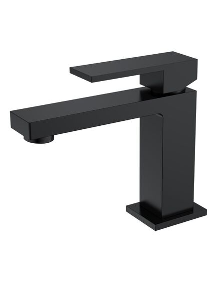 Купить Cмеситель для умывальника Qubic Matt Black (471-B) по цене 17701 руб., в Санкт-Петебруге в интернет магазине 100-Систем, а также дургие товары BOHEME из раздела Рычажные смесители и Смесители для раковины