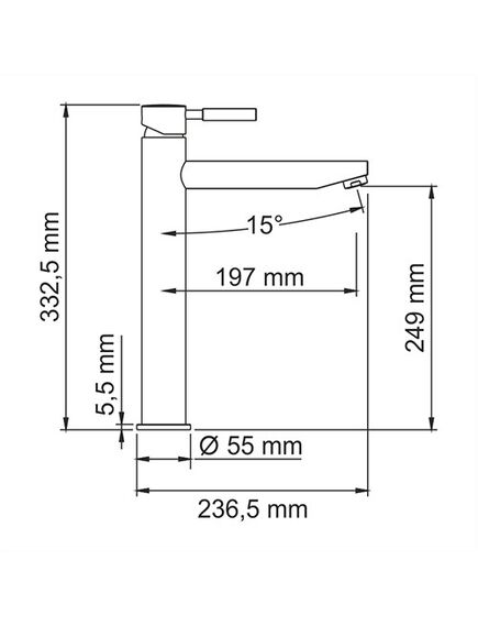 Купить Смеситель для раковины WasserKRAFT Main 4103H Хром (4103h) по цене 17119 руб., в Санкт-Петебруге в интернет магазине 100-Систем, а также дургие товары WasserKRAFT из раздела Рычажные смесители и Смесители для раковины
