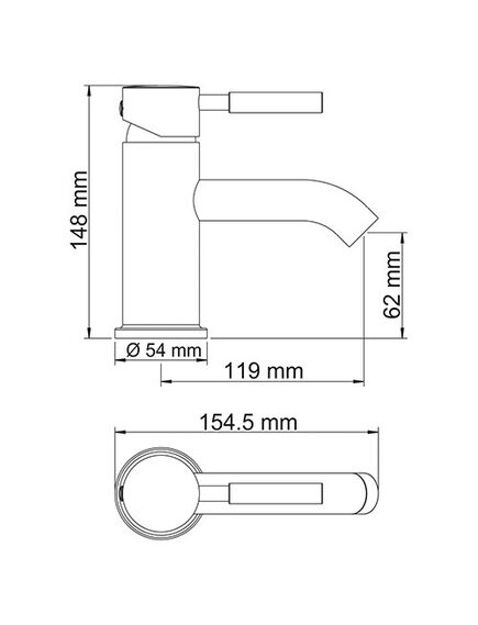Купить Смеситель WasserKRAFT Main 4105 для умывальника (4105) по цене 10450 руб., в Санкт-Петебруге в интернет магазине 100-Систем, а также дургие товары WasserKRAFT из раздела Рычажные смесители и Смесители для раковины
