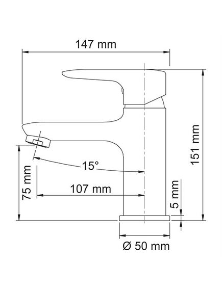 Купить Смеситель для раковины WasserKRAFT Vils 5603 Хром (5603) по цене 9120 руб., в Санкт-Петебруге в интернет магазине 100-Систем, а также дургие товары WasserKRAFT из раздела Рычажные смесители и Смесители для раковины