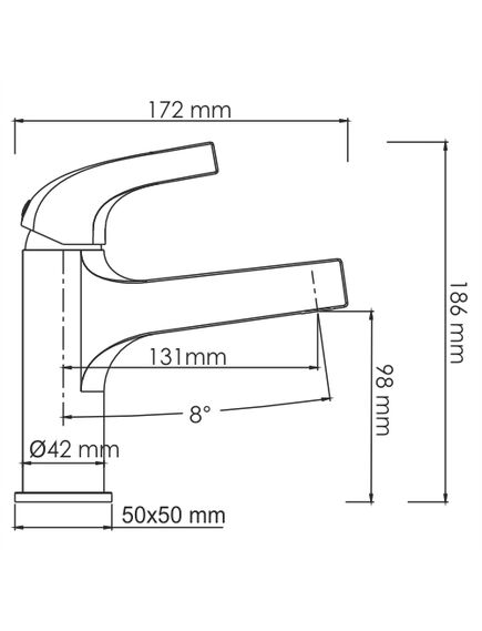 Купить Sauer 7103 Смеситель для умывальника (7103) по цене 14928 руб., в Санкт-Петебруге в интернет магазине 100-Систем, а также дургие товары WasserKRAFT из раздела Рычажные смесители и Смесители для раковины