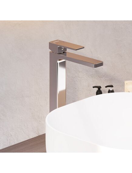 Купить 530250000 Gala Высокий смеситель для умывальника, хром (530250000) по цене 10690 руб., в Санкт-Петебруге в интернет магазине 100-Систем, а также дургие товары DAMIXA из раздела Рычажные смесители и Смесители для раковины