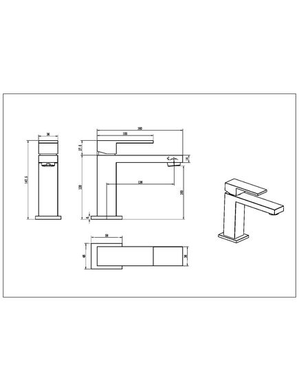 Купить Cмеситель для умывальника Qubic Matt White (471-mw) по цене 18646 руб., в Санкт-Петебруге в интернет магазине 100-Систем, а также дургие товары BOHEME из раздела Рычажные смесители и Смесители для раковины