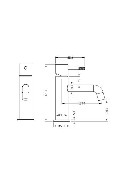 Купить Смеситель для умывальника VENTURO Shine Gun Metall (371-sgm) по цене 22526 руб., в Санкт-Петебруге в интернет магазине 100-Систем, а также дургие товары BOHEME из раздела Рычажные смесители и Смесители для раковины