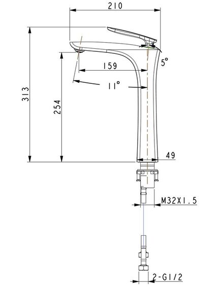 Купить Смеситель Timo Helmi 4011/03F для раковины, черный матовый (4011/03f) по цене 6624 руб., в Санкт-Петебруге в интернет магазине 100-Систем, а также дургие товары TIMO из раздела Рычажные смесители и Смесители для раковины