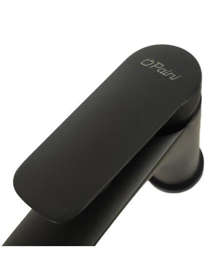 Купить Смеситель для раковины Paini Laguna, черный (layo205) по цене 9768 руб., в Санкт-Петебруге в интернет магазине 100-Систем, а также дургие товары Paini из раздела Рычажные смесители и Смесители для раковины