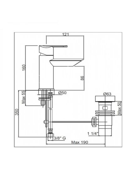Купить Смеситель для раковины Cezares GARDA-LSM1-01-Cr, хром (GARDA-LSM1-01-CR) по цене 27520 руб., в Санкт-Петебруге в интернет магазине 100-Систем, а также дургие товары CEZARES из раздела Рычажные смесители и Смесители для раковины