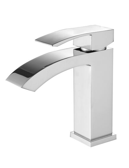 Купить Смеситель ABBER Wasserfall AF8610 для раковины, хром (af8610) по цене 10800 руб., в Санкт-Петебруге в интернет магазине 100-Систем, а также дургие товары ABBER из раздела Рычажные смесители и Смесители для раковины