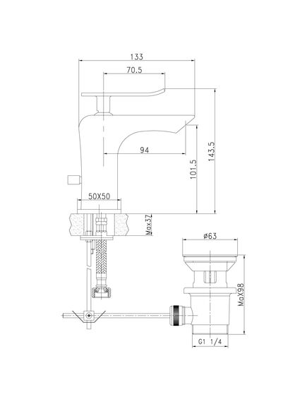 Купить Смеситель Lemark Contest LM5806CW для раковины (lm5806cw) по цене 10670 руб., в Санкт-Петебруге в интернет магазине 100-Систем, а также дургие товары LEMARK из раздела Рычажные смесители и Смесители для раковины