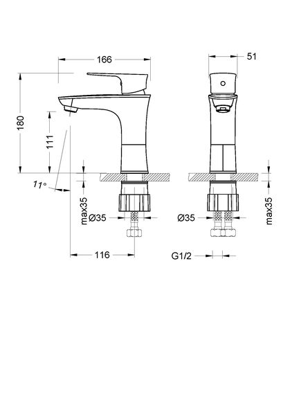 Купить Смеситель Lemark Nero LM0206C для раковины (lm0206c) по цене 6500 руб., в Санкт-Петебруге в интернет магазине 100-Систем, а также дургие товары LEMARK из раздела Рычажные смесители и Смесители для раковины