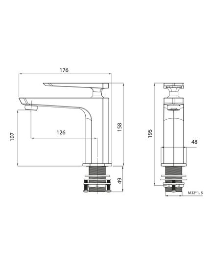 Купить Смеситель Lemark Prizma LM3906C для раковины (lm3906c) по цене 9830 руб., в Санкт-Петебруге в интернет магазине 100-Систем, а также дургие товары LEMARK из раздела Рычажные смесители и Смесители для раковины