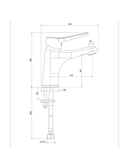 Купить Смеситель для раковины Paini Messina без донного клапана (mecr205n35) по цене 8360 руб., в Санкт-Петебруге в интернет магазине 100-Систем, а также дургие товары Paini из раздела Рычажные смесители и Смесители для раковины