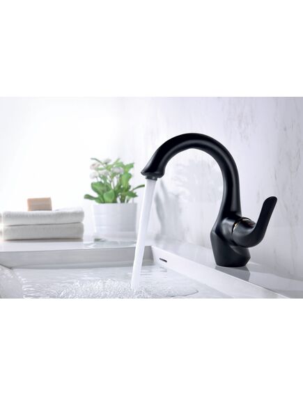 Купить Смеситель Lemark Swan LM5406BG для раковины (lm5406bg) по цене 9900 руб., в Санкт-Петебруге в интернет магазине 100-Систем, а также дургие товары LEMARK из раздела Рычажные смесители и Смесители для раковины